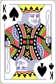 Король пик, Игральные карты