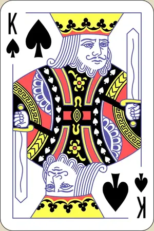 Карта Король пик, Игральные карты
