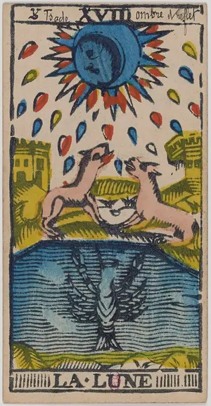 Карта Луна, Марсельское таро