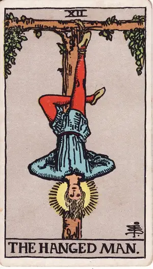 Карта Таро Повешенный (The Hanged Man), колода Райдера–Уэйта