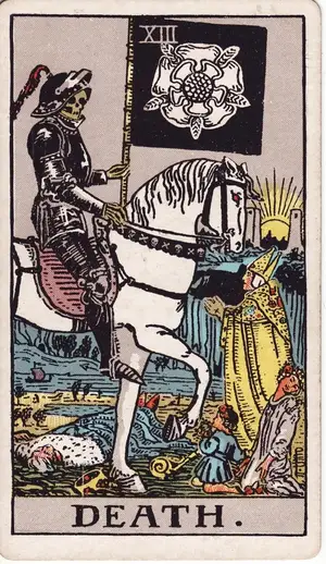 Карта Таро Смерть (Death), колода Райдера–Уэйта