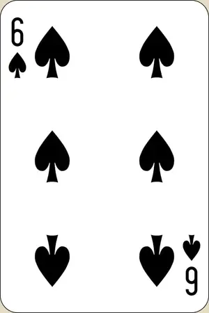 Карта Шестерка пик, Игральные карты