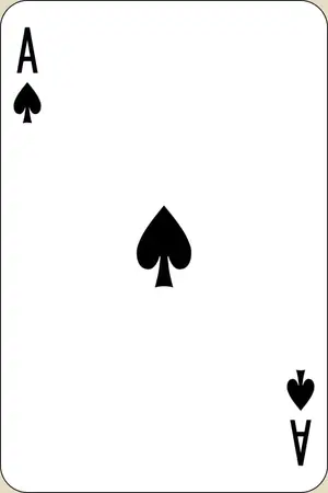 Карта Туз пик, Игральные карты